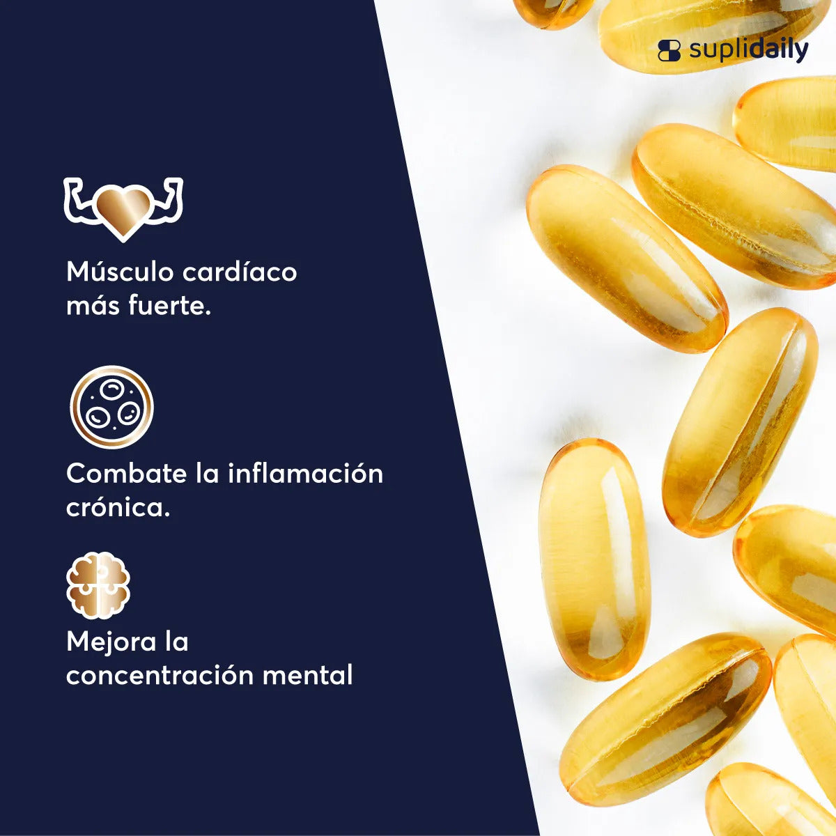Omega 3 800 Epa 400 Dha 180 Cap Alta Pureza Sin Sabor