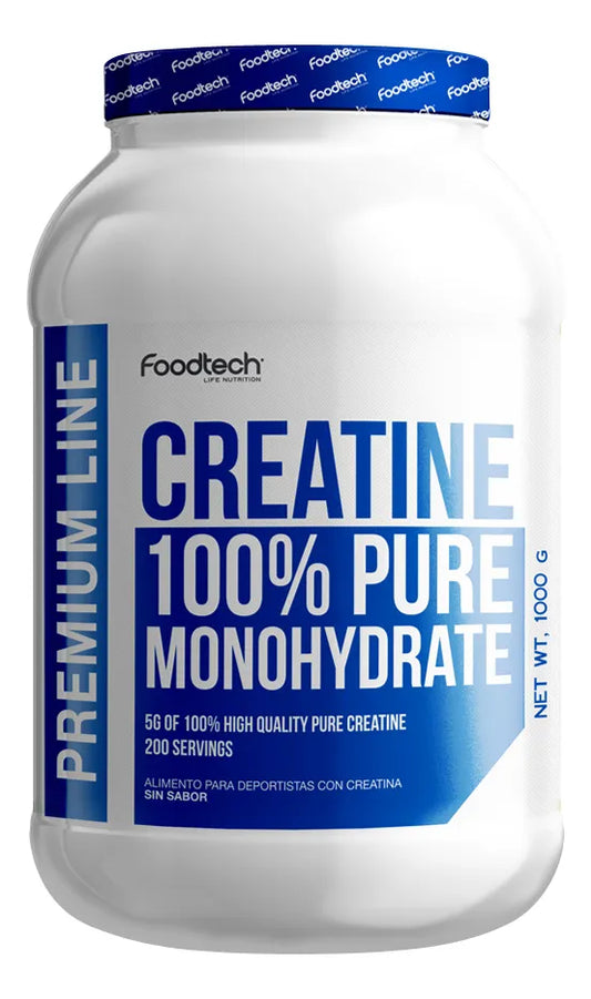 Creatine 100% pure monohydrate 1kg Foodtech sin sabor