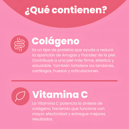 Gomitas Eterna De Colágeno Hidrolizado + Vitamina C Sabor Berries