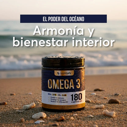 Omega 3 800 Epa 400 Dha 180 Cap Alta Pureza Sin Sabor