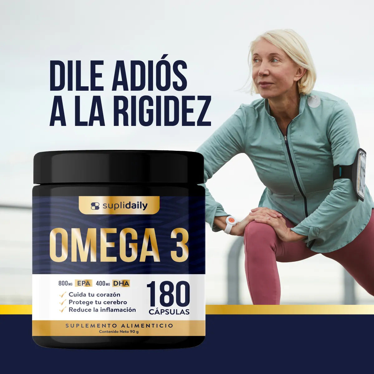 Omega 3 800 Epa 400 Dha 180 Cap Alta Pureza Sin Sabor