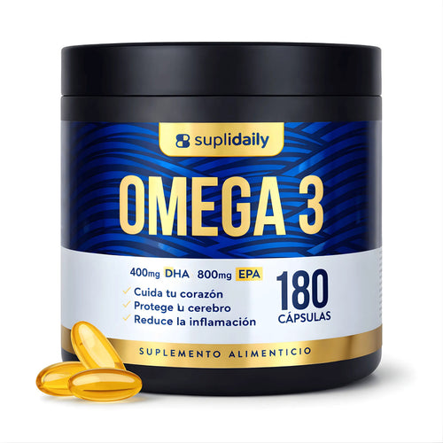 Omega 3 800 Epa 400 Dha 180 Cap Alta Pureza Sin Sabor